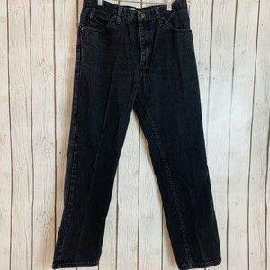 Mens Lee Regular Fit Black 100% Cotton Denim Zipper Jeans Size W 34 L 30